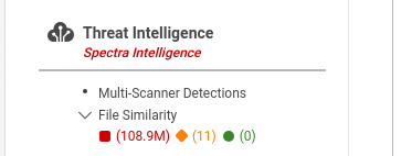 The File Similarity section in the Sample Details page sidebar