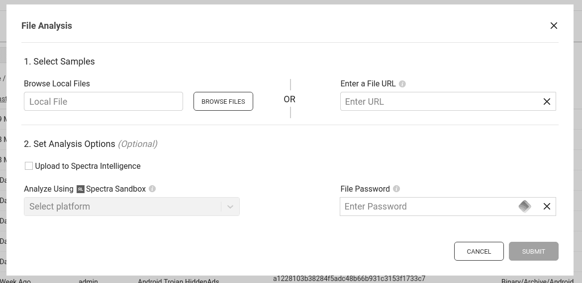 An image showing the file submission dialog