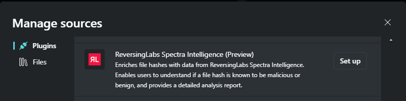 Screenshot showing the Spectra Intelligence plugin