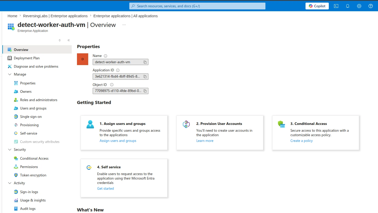 Screenshot showing the Azure Portal interface