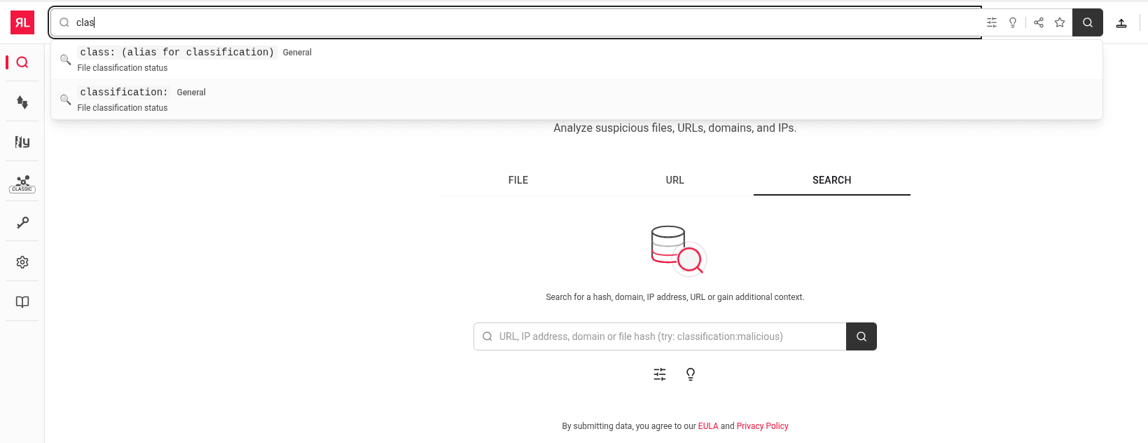 An image showing the new UI global search bar