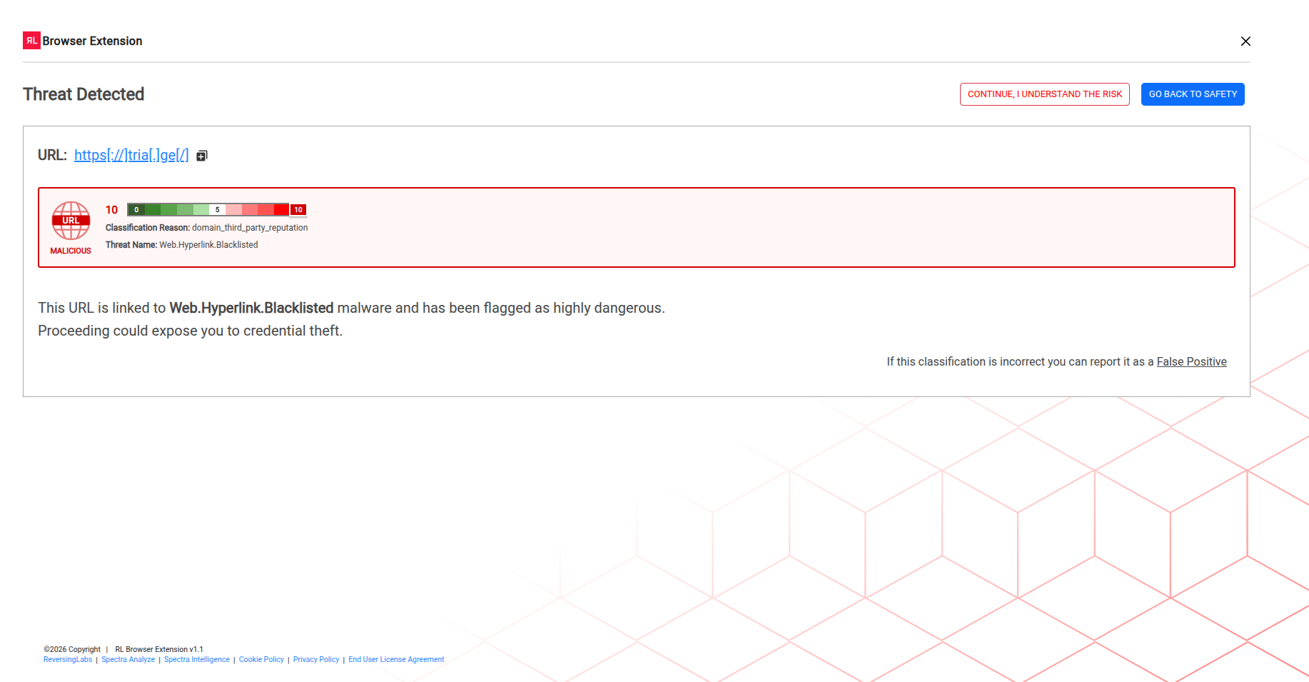 Browser extension safe_url_example