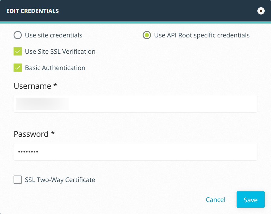 TAXII Feed Credentials